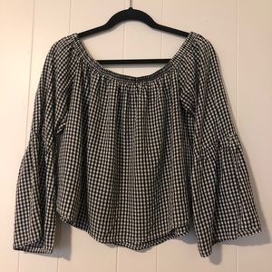 Nordstrom Gingham Off the Shoulder Top